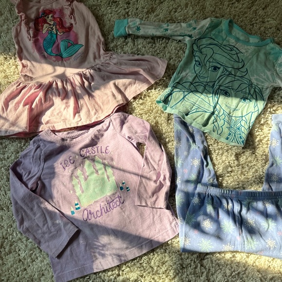 Disney princess girl toddler dress and top bundle set. Size 3T Fits ages… - Picture 1 of 6